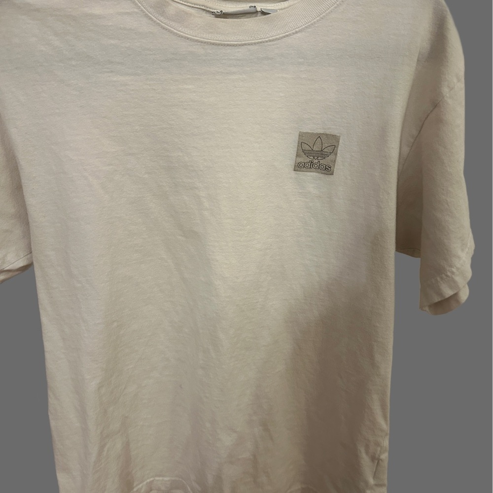 Adidas Men's Short Sleeve Cream Tee